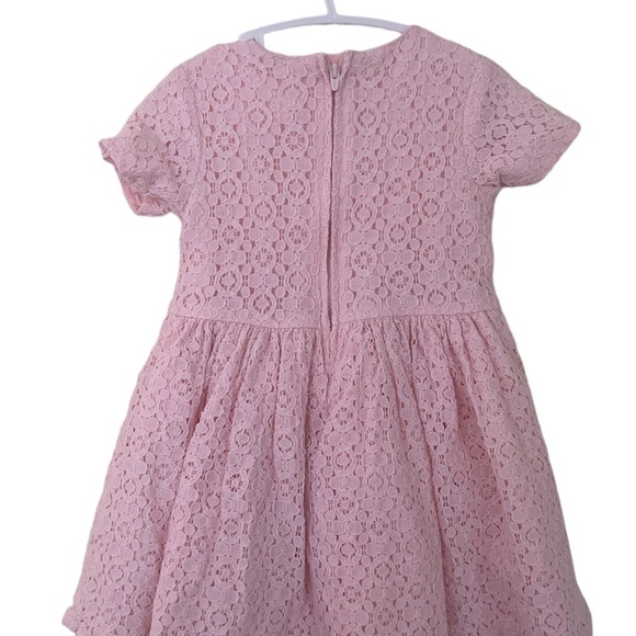 EUC Carter’s Eyelet Lace Dress Pale Pink 24M / 2T - Picture 2 of 3